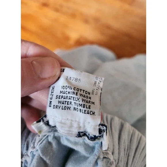 90s Guess Blue Cotton Maxi Skirt‎ - Picture 5 of 7